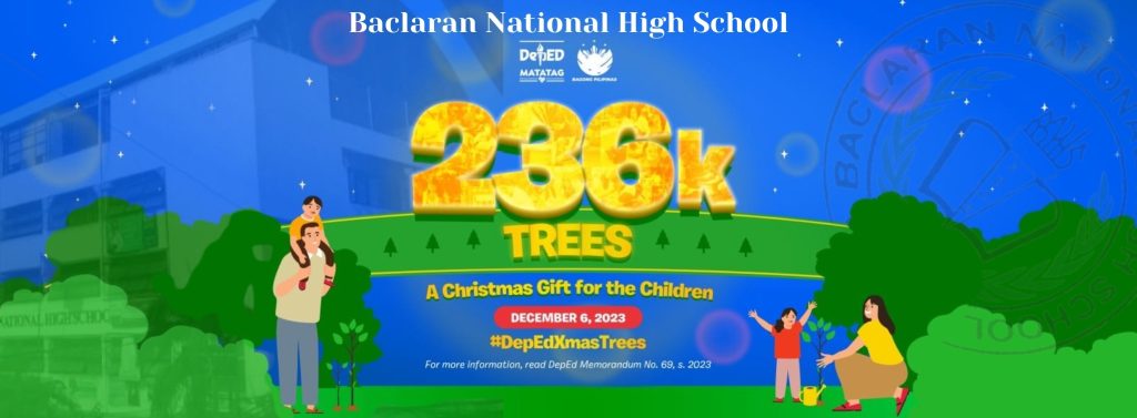 🌱 Baclaran National High School is sowing the seeds of a greener future this December 6, 2023! Join us as we embark on a tree-planting mission, gifting children with the beauty of nature. Let's cultivate a love for the environment together! 🌳 #BNHSPlantingForKids #GreenGifts #SustainableFuture"