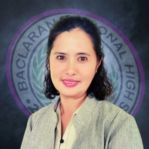 Dr. Erzenia P. De Guzman, School Principal II